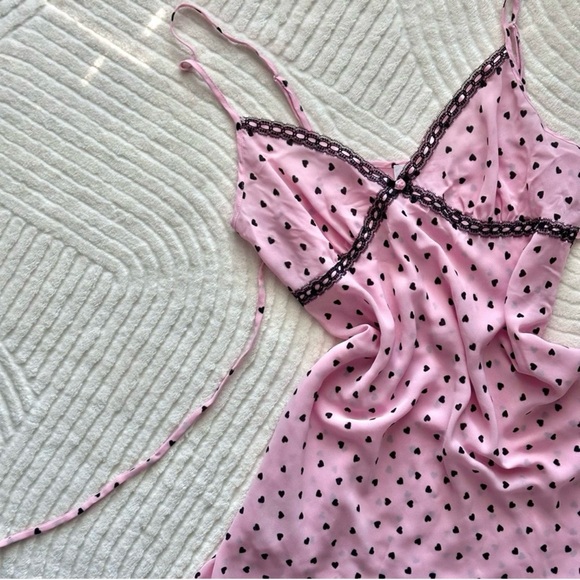 Vintage Oscar de la Renta Heart Slip Dress - Picture 5 of 7